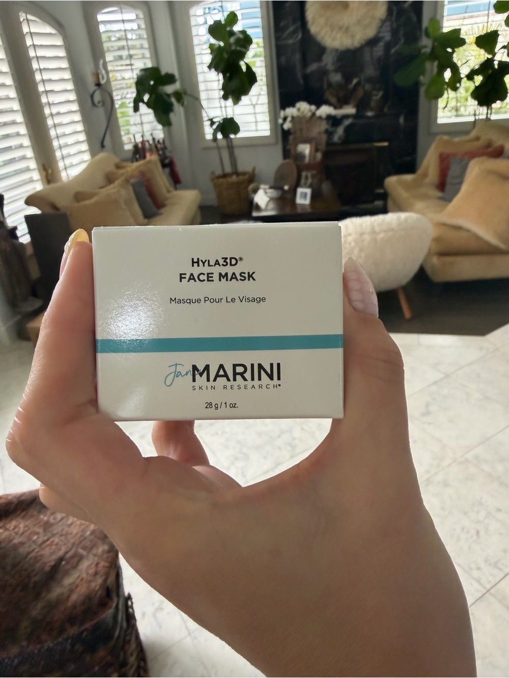 Jan Marini Hyla3D Face Mask - White with Teal Accent